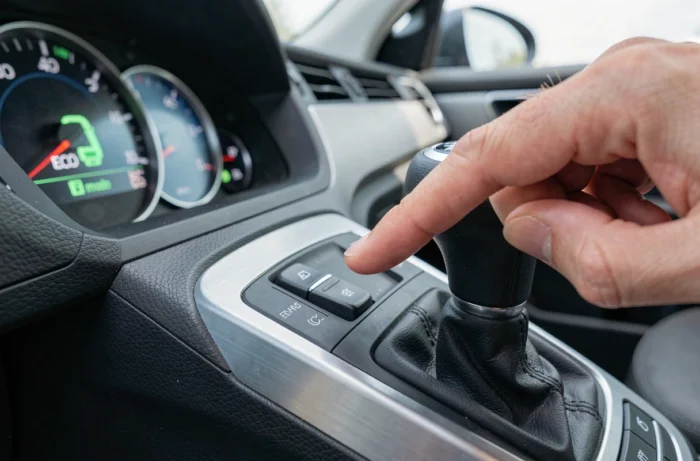 Bouton et indicateur du mode éco sur le tableau de bord d'une Citroën C3