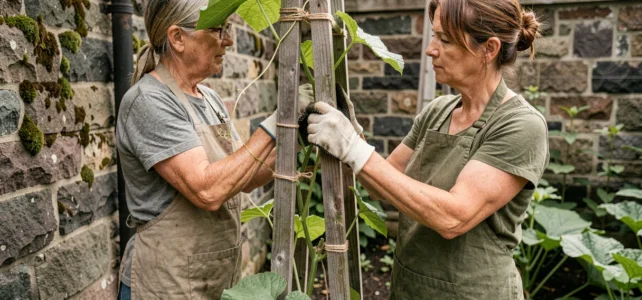 Comment planter le butternut en vertical pour un potager gain de place Comment planter le butternut en vertical pour un potager gain de place